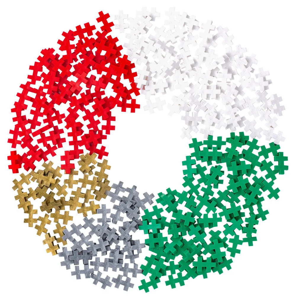 Plus-Plus Open Play Tube - Festive 240-Piece Building Set, Ages 5 