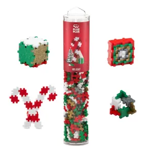 Plus-Plus Open Play Tube - Festive 240-Piece Building Set, Ages 5 
