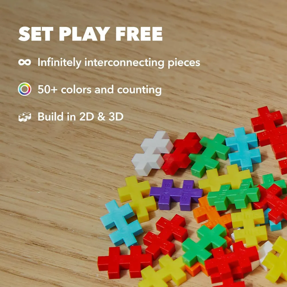 Plus-Plus Super Tube - 500 Piece Basic Color Mix - Creative Building Toy for Kids