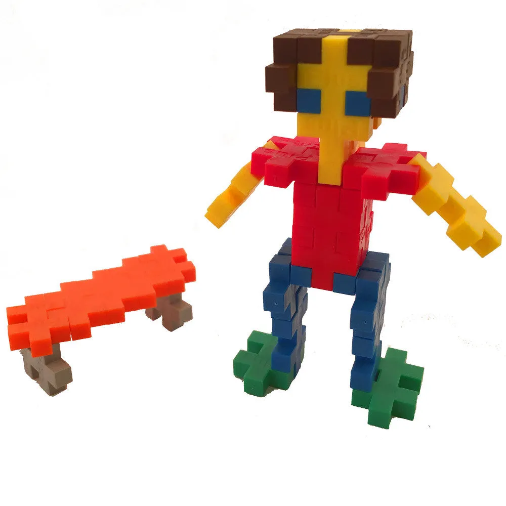 Plus-Plus Super Tube - 500 Piece Basic Color Mix - Creative Building Toy for Kids
