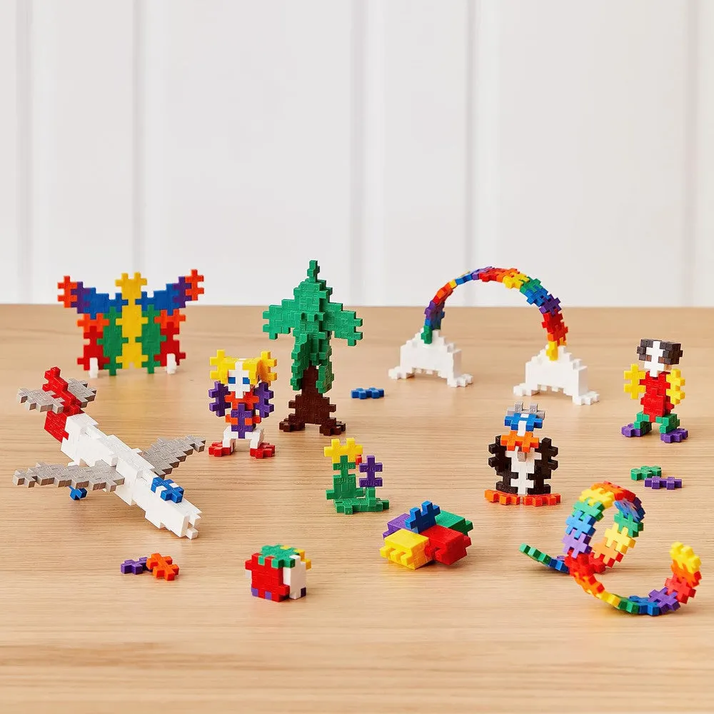 Plus-Plus Super Tube - 500 Piece Basic Color Mix - Creative Building Toy for Kids