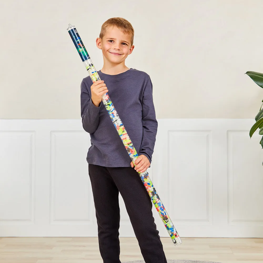 Plus-Plus Super Tube - Glow in the Dark Mix - 500 Pieces for Kids Ages 5 