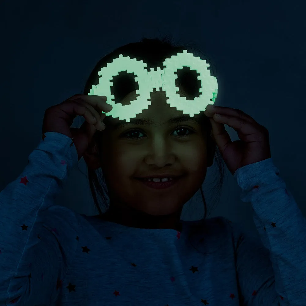 Plus-Plus Super Tube - Glow in the Dark Mix - 500 Pieces for Kids Ages 5 