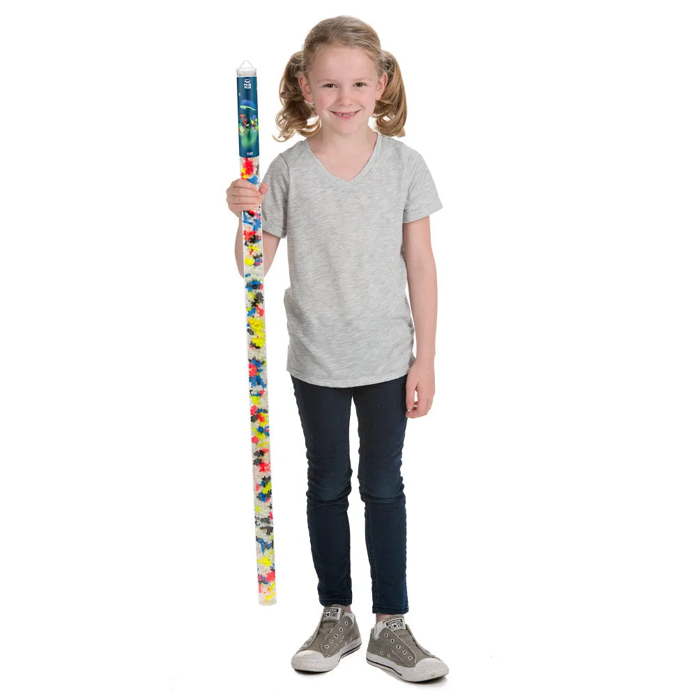 Plus-Plus Super Tube - Glow in the Dark Mix - 500 Pieces for Kids Ages 5 