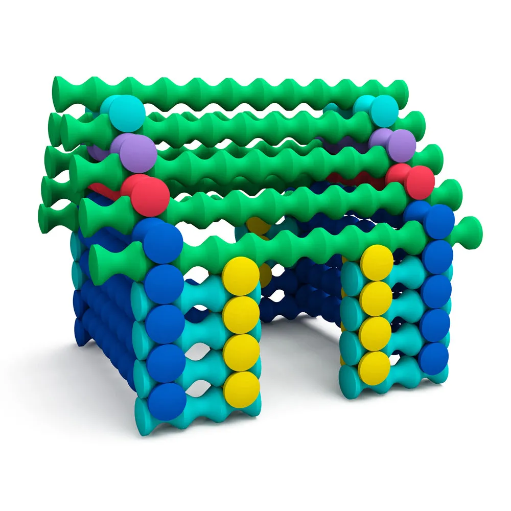 Popular Playthings Playstix Starter Set - 80 Piece Construction Toy