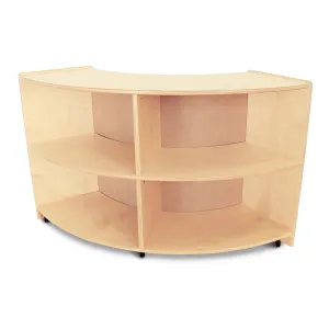 Quarter Circle Unit with Outer Shelves