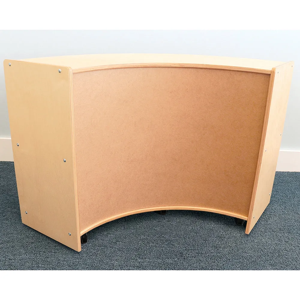 Quarter Circle Unit with Outer Shelves