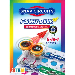 Snap Circuits Flight Deck - 6-in-1 STEM Activity Kit for Kids Ages 8 