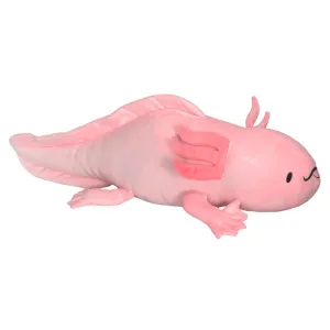 Snoozimals 20-inch Plush Lola the Axolotl - Vibrant Pink