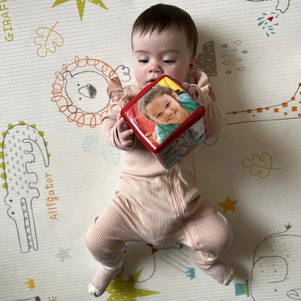 Stacking Blocks with Photo Pockets | 4-Piece Soft Foam Learning Set