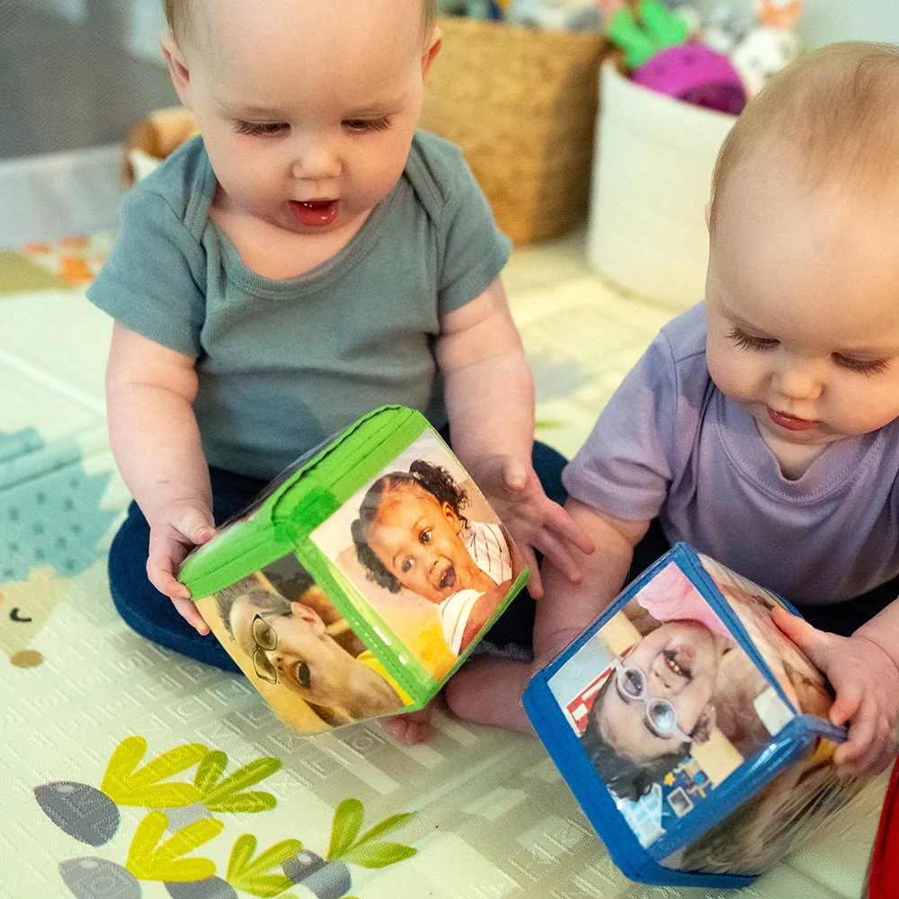 Stacking Blocks with Photo Pockets | 4-Piece Soft Foam Learning Set