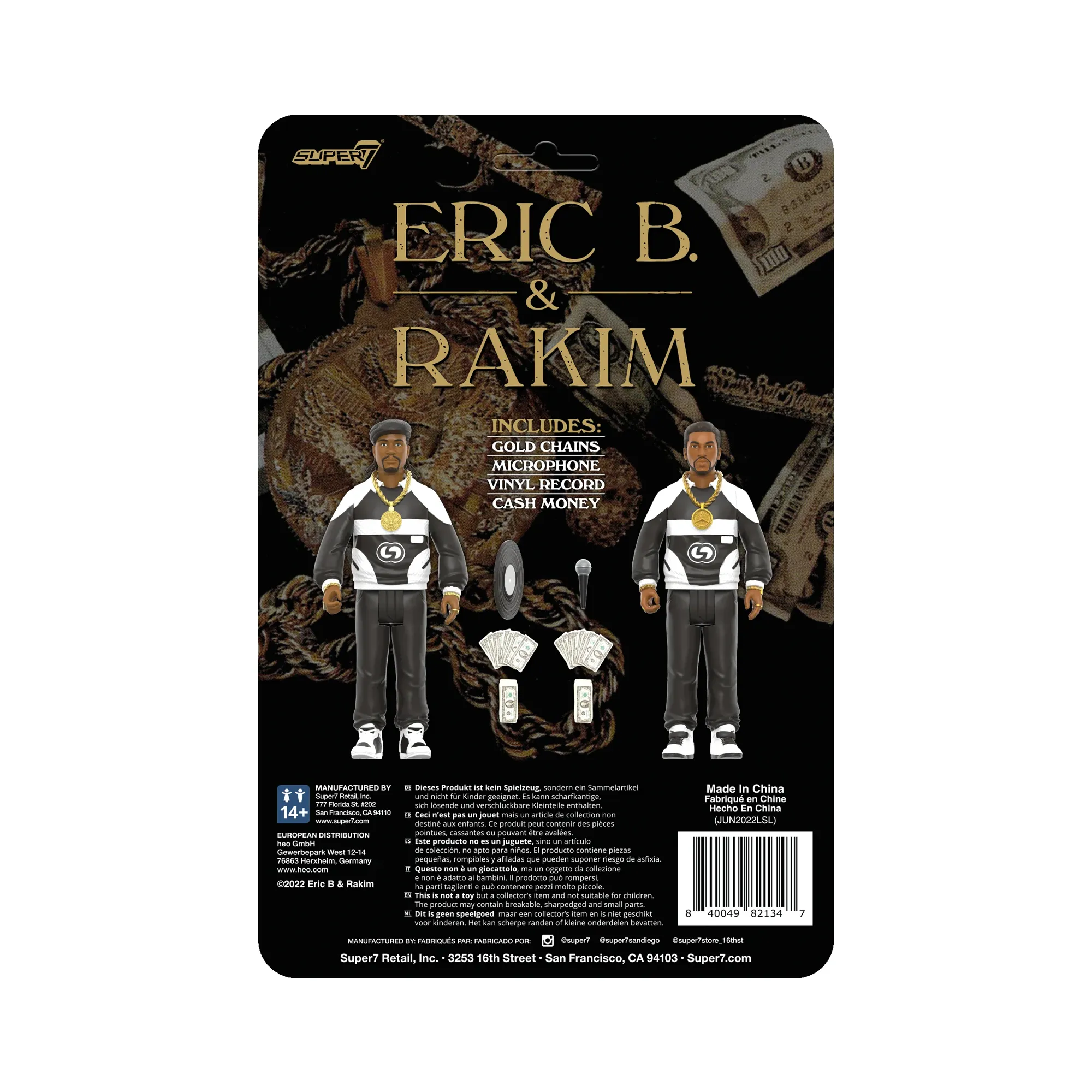 Super7 Eric B. & Rakim ReAction Figures - Paid In Full 2-Pack