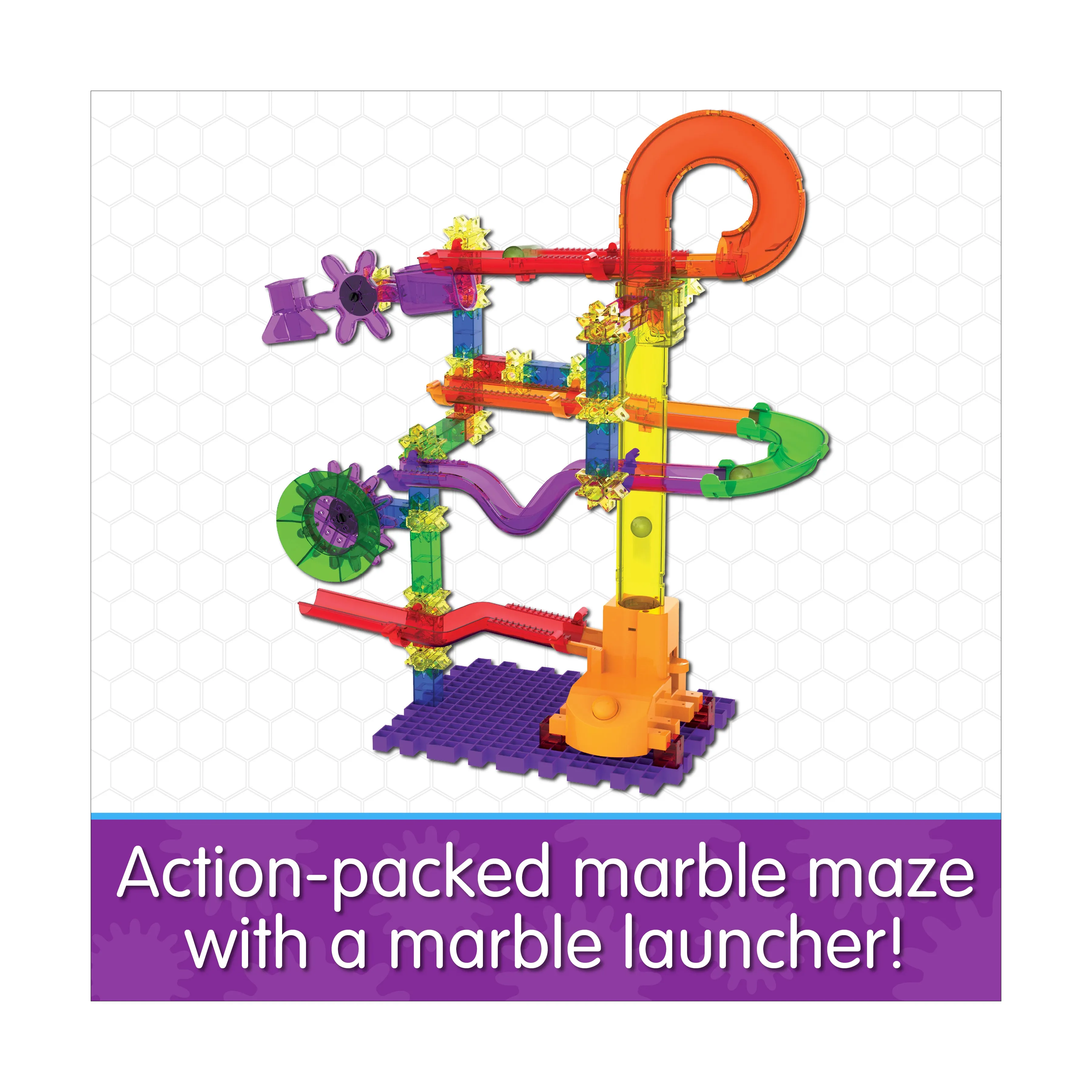 Techno Gears Marble Mania Catapult 3.0 - 80  Piece Marble Maze Set