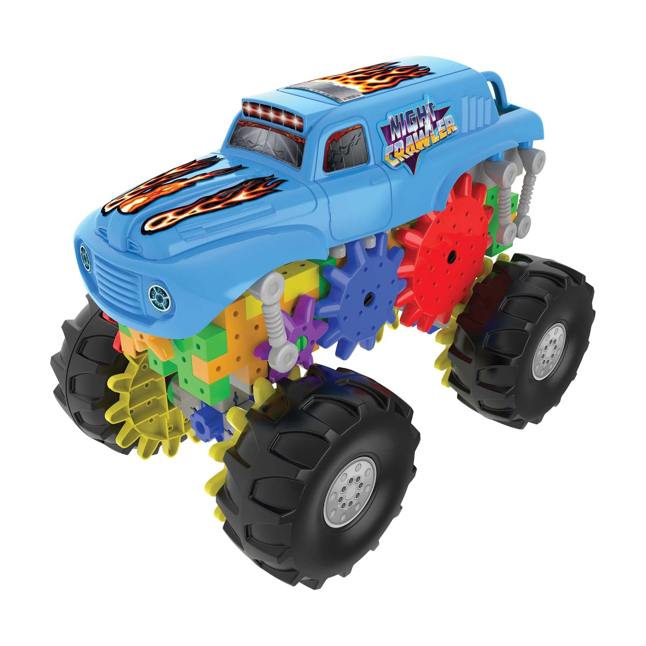 Techno Gears Night Crawler Monster Truck Building Set - 60  Pieces