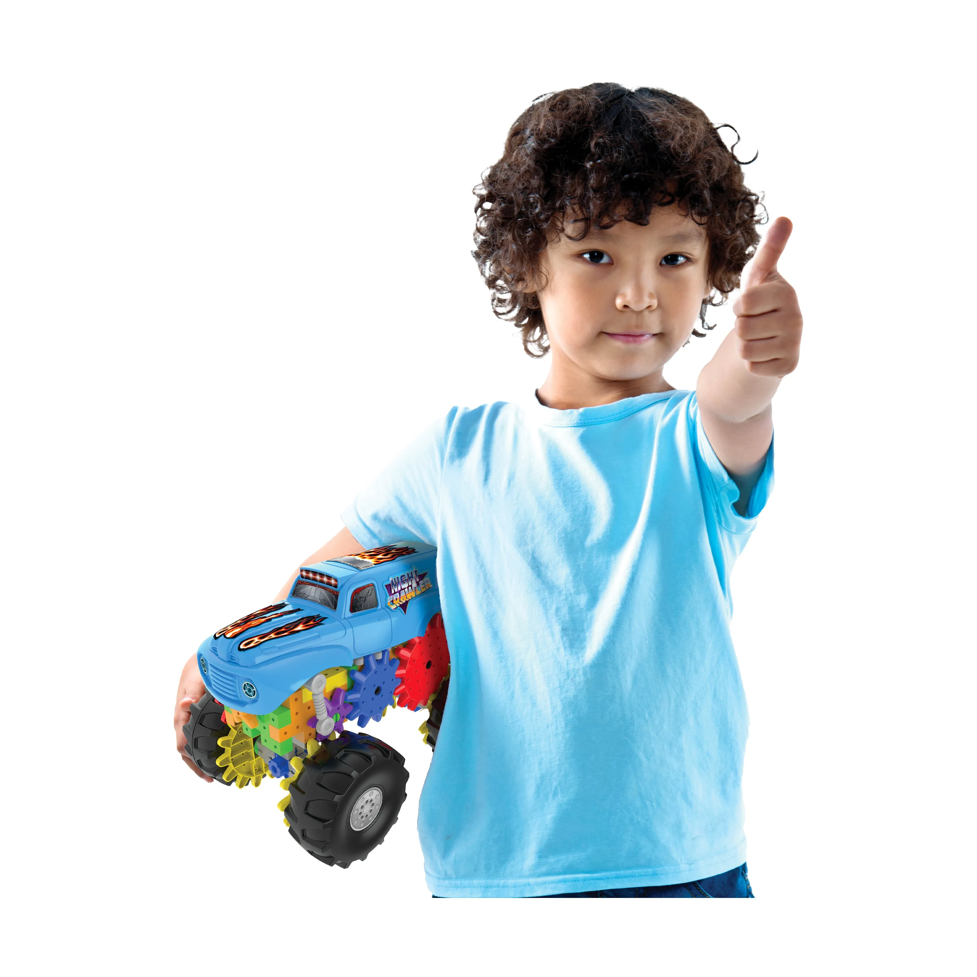 Techno Gears Night Crawler Monster Truck Building Set - 60  Pieces