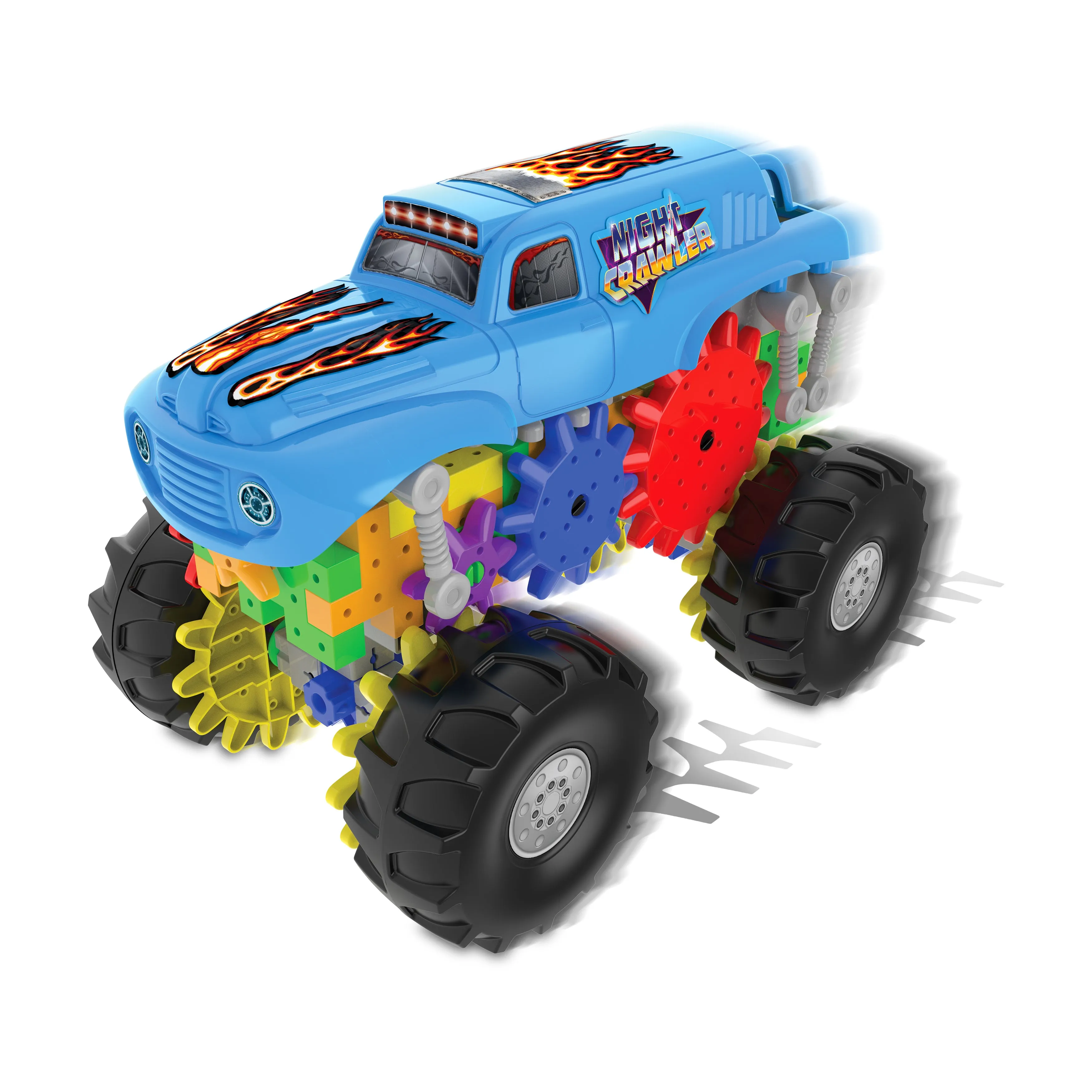 Techno Gears Night Crawler Monster Truck Building Set - 60  Pieces