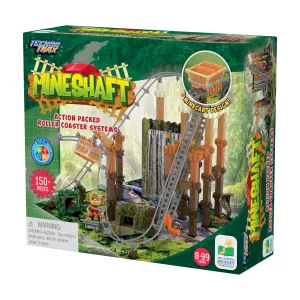 Techno Trax Mineshaft Roller Coaster Building Set - 150  Pieces