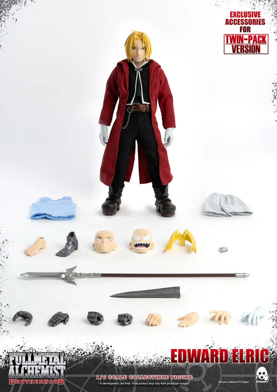ThreeZero FigZero 1/6 Fullmetal Alchemist: Brotherhood Edward & Alphonse Elric Twin-Pack Scale Action Figure