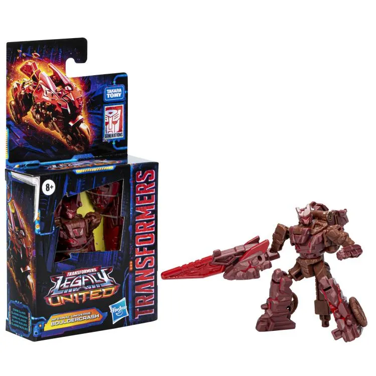 Transformers Generations Legacy United Core Class Infernac Universe Bouldercrash Action Figure