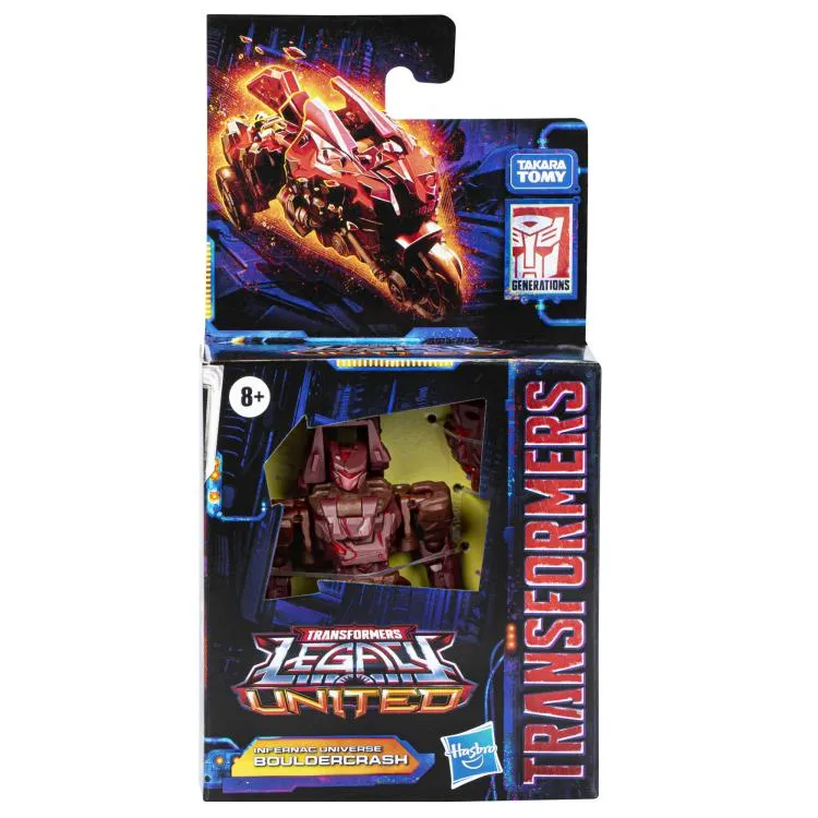 Transformers Generations Legacy United Core Class Infernac Universe Bouldercrash Action Figure