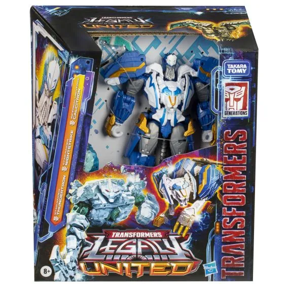 Transformers Generations Legacy United Leader Class Star Raider Thundertron, Nightstrike, Calcitron Action Figure