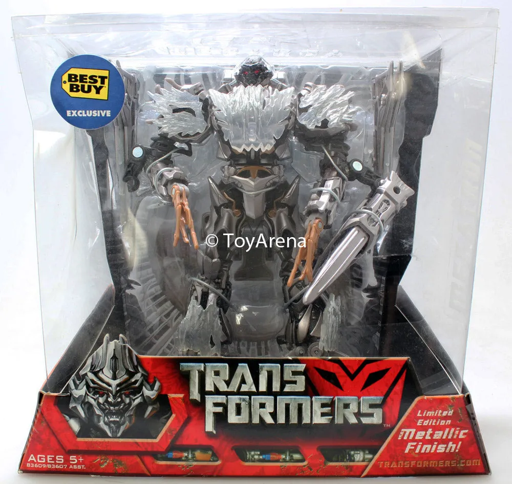 Transformers Movie Voyager Megatron Metallic Best Buy Exclusive Action Figure SHELF WEAR