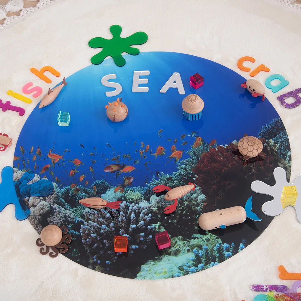 Under The Sea Sensory Play Mat for Light Tables