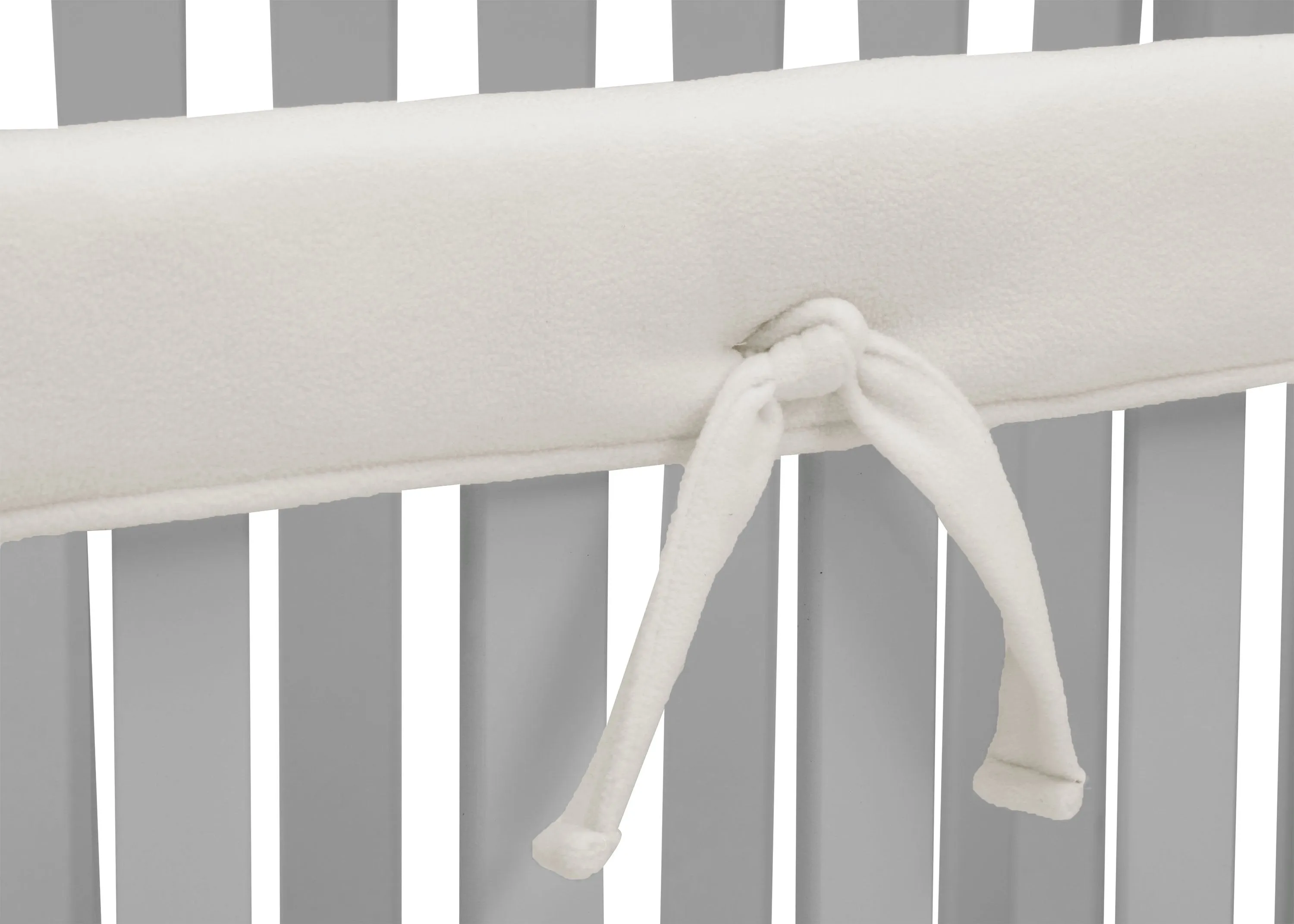 Waterproof Fleece Crib Rail Covers/Protectors for Short Side Rails, 2 Pack