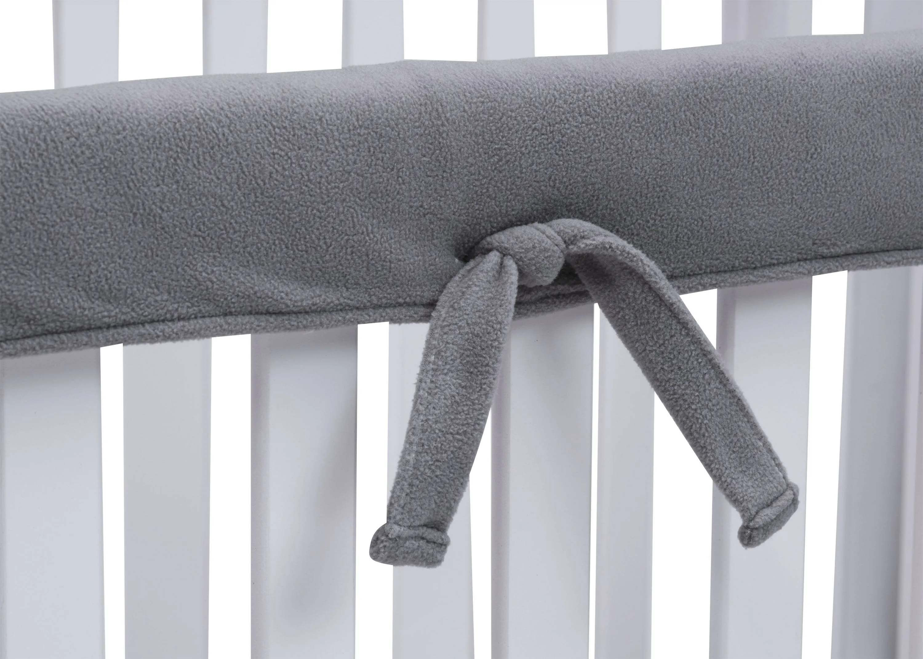 Waterproof Fleece Crib Rail Covers/Protectors for Short Side Rails, 2 Pack