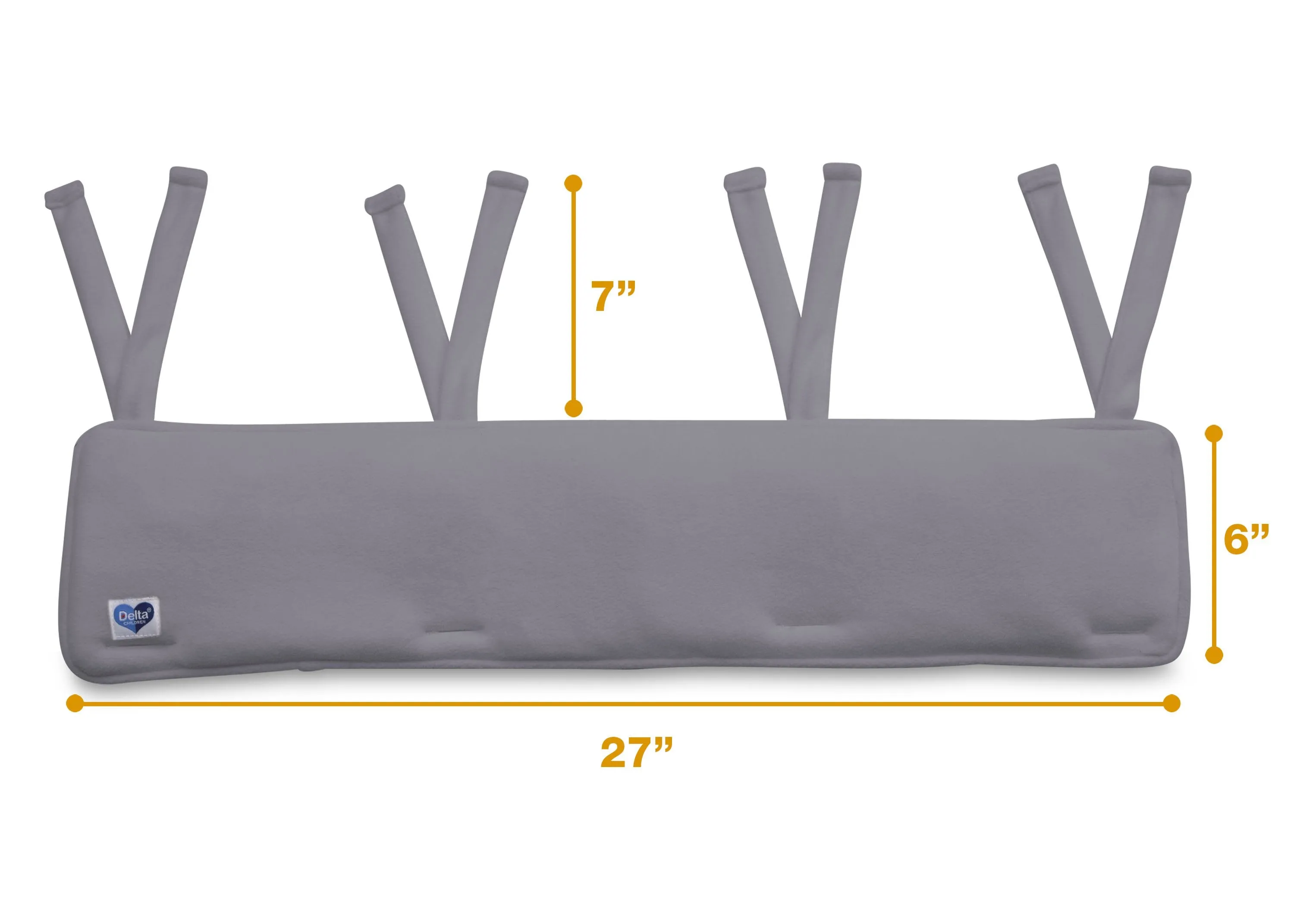 Waterproof Fleece Crib Rail Covers/Protectors for Short Side Rails, 2 Pack