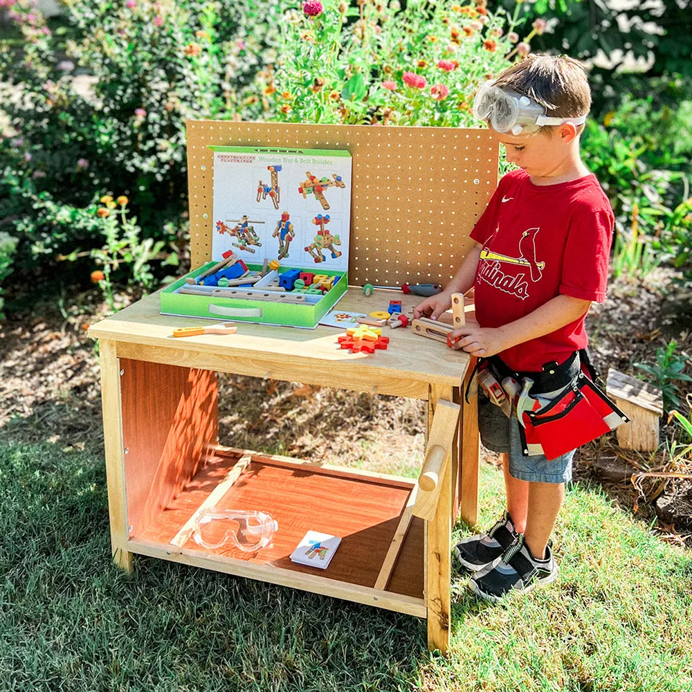 Wood Nut & Bolt Builder Set | 84 Piece STEM Activity Kit
