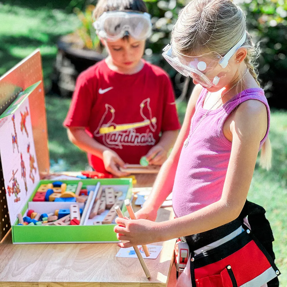 Wood Nut & Bolt Builder Set | 84 Piece STEM Activity Kit
