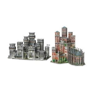 Wrebbit Game of Thrones 3D Puzzle Set - The Red Keep & Winterfell, 1755 Pieces